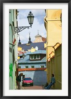 Traditional House in Old Town, Vilnius, Lithuania Fine Art Print