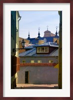 Traditional Houses in the old town, Vilnius, Lithuania Fine Art Print