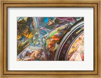 Vilnius University, Vaulted Ceiling Decorated with Mural, Lithuania Fine Art Print