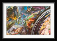 Vilnius University, Vaulted Ceiling Decorated with Mural, Lithuania Fine Art Print