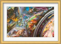 Vilnius University, Vaulted Ceiling Decorated with Mural, Lithuania Fine Art Print