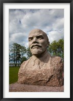 Lithuania, Grutas Park, Statue of Lenin I Fine Art Print
