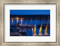 Lithuania, Klaipeda, Commercial port and Lagoon Fine Art Print