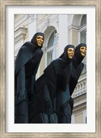 Lithuania, Vilnius, Three Muses statue Fine Art Print