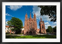 St Anne and Bernardine Churche, Vilnius, Lithuania Fine Art Print