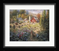 Grazing The Fertile Farmland Fine Art Print