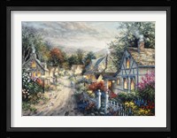 Down Cottage Lane Fine Art Print