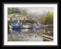 Gulls At The Marina Fine Art Print