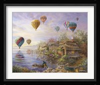 Air Balloons Over Cottageville Fine Art Print