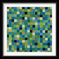 Green Checks Fine Art Print