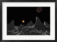 Ice spires on Jupiter's large Moon, Callisto Fine Art Print