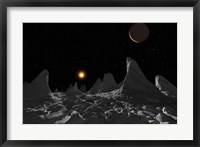 Ice spires on Jupiter's large Moon, Callisto Fine Art Print