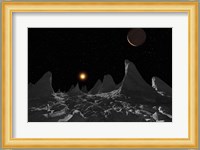 Ice spires on Jupiter's large Moon, Callisto Fine Art Print