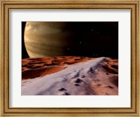 Jupiter seen from the Surface of its Moon, Amalthea Fine Art Print