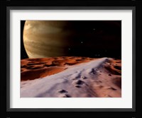 Jupiter seen from the Surface of its Moon, Amalthea Fine Art Print
