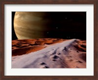 Jupiter seen from the Surface of its Moon, Amalthea Fine Art Print