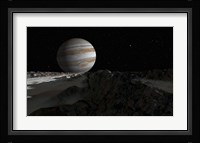 Ice ridges on Jupiter's moon, Europa Fine Art Print