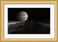 Ice ridges on Jupiter's moon, Europa Fine Art Print