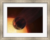 Artist's concept of a Hot Jupiter Extrasolar Planet Orbiting a Sun-like Star Fine Art Print