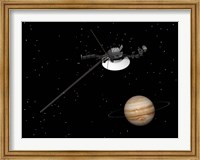 Voyager Spacecraft near Jupiter Fine Art Print