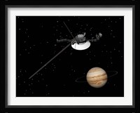 Voyager Spacecraft near Jupiter Fine Art Print