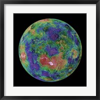 Venus centered on the North Pole Fine Art Print