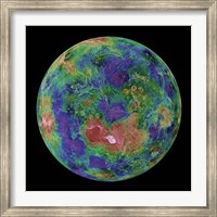 Venus centered on the North Pole Fine Art Print