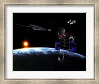 Mission to an Earth-approaching Asteroid Fine Art Print