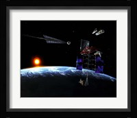 Mission to an Earth-approaching Asteroid Fine Art Print