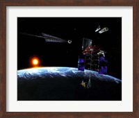 Mission to an Earth-approaching Asteroid Fine Art Print