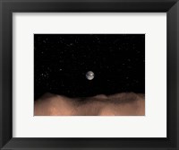 A view of Earth as seen from the surface of the Asteroid Toutatis Fine Art Print