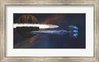 Planet with a Ring of Asteroids Fine Art Print