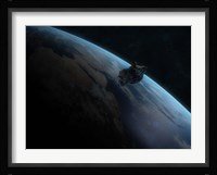 Asteroid in Front of the Earth II Fine Art Print