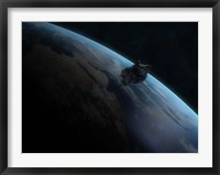 Asteroid in Front of the Earth II Fine Art Print