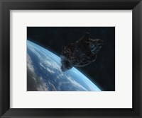 Asteroid in Front of the Earth IV Fine Art Print