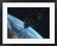 Asteroid in Front of the Earth IV Fine Art Print