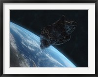 Asteroid in Front of the Earth IV Fine Art Print