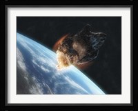Asteroid in Front of the Earth V Fine Art Print