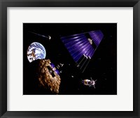 An asteroid Mining Mission Fine Art Print