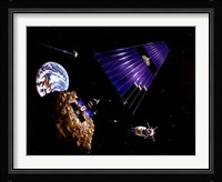 An asteroid Mining Mission Fine Art Print