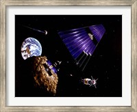 An asteroid Mining Mission Fine Art Print