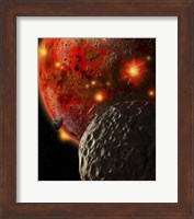 Asteroid Impacts Early Earth Fine Art Print