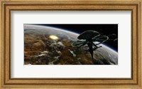 Terrestrial Planet that has been hit by an Asteroid Fine Art Print
