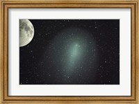 Size of Comet Holmes in comparison with the Moon Fine Art Print