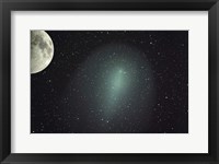 Size of Comet Holmes in comparison with the Moon Fine Art Print