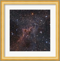 Cometary Globules CG 30/31/38 in the constellations Vela and Puppis Fine Art Print