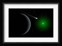 Comet passing a distant Alien World Fine Art Print