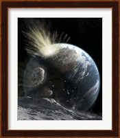 A catastrophic Comet impact on Earth Fine Art Print