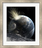 A catastrophic Comet impact on Earth Fine Art Print
