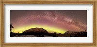 Comet Panstarrs and Milky Way over Yukon, Canada Fine Art Print